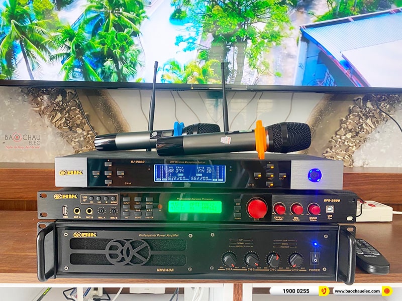 Lắp đặt dàn karaoke trị giá hơn 50 triệu cho anh Chung tại Hải Phòng (BIK BSP 412II, VM840A, BPR-5600, BJ-W88 Plus, BJ-U500)