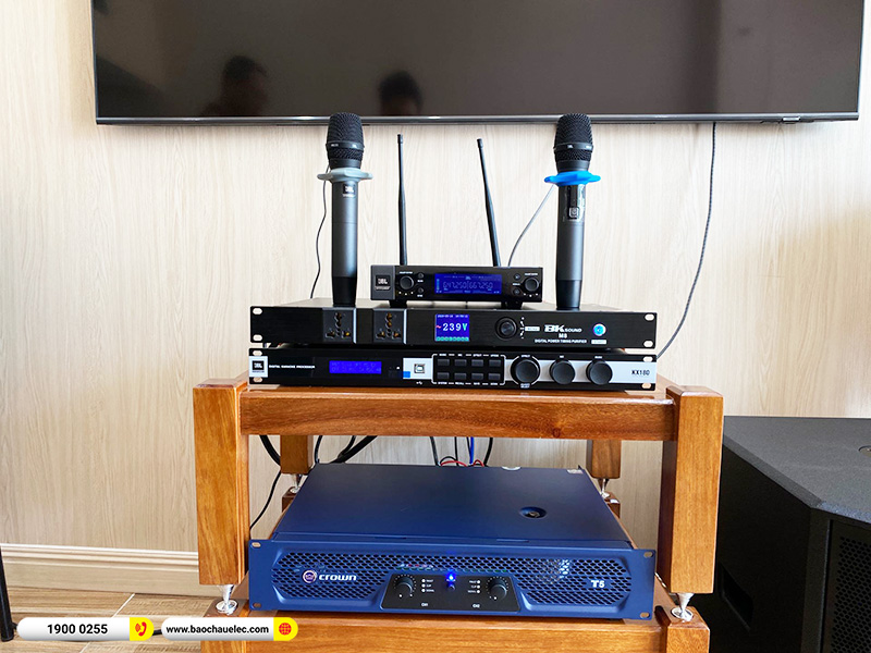 Lắp đặt dàn karaoke trị giá gần 90 triệu cho anh Cường tại Hải Phòng (RCF CMAX 4110, Crown T5, KX180A, TS312S, VM200)