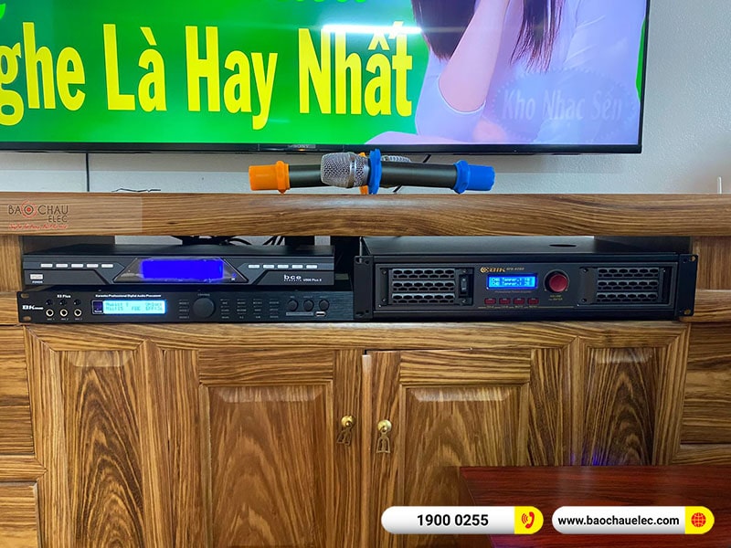 Dàn karaoke gia đình anh Duy