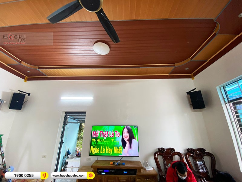 Dàn karaoke gia đình anh Duy