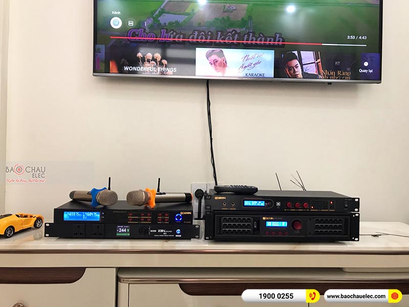 Dàn karaoke gia đình anh Hải