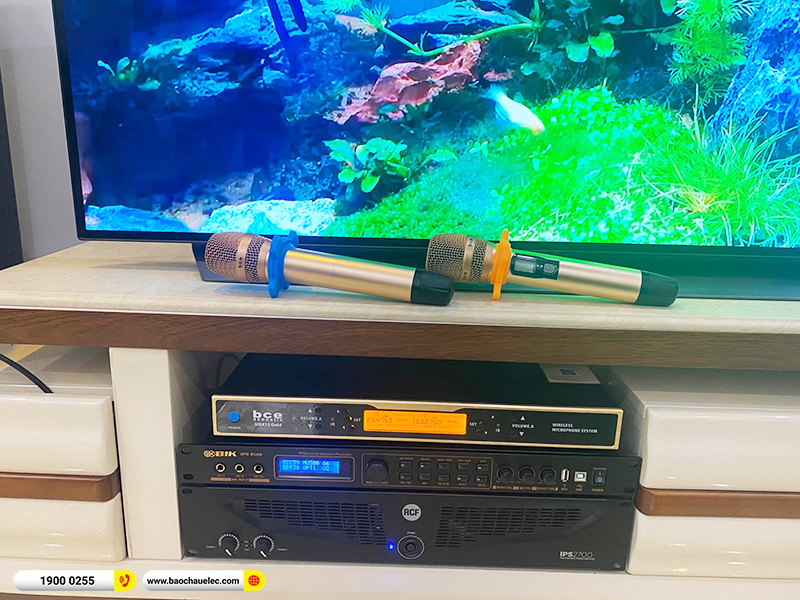 Lắp đặt dàn karaoke trị giá khoảng 80 triệu cho anh Hùng tại Hải Phòng (RCF CMAX 4110, RCF IPS 2700, BPR-8500, UGX12 Gold) 