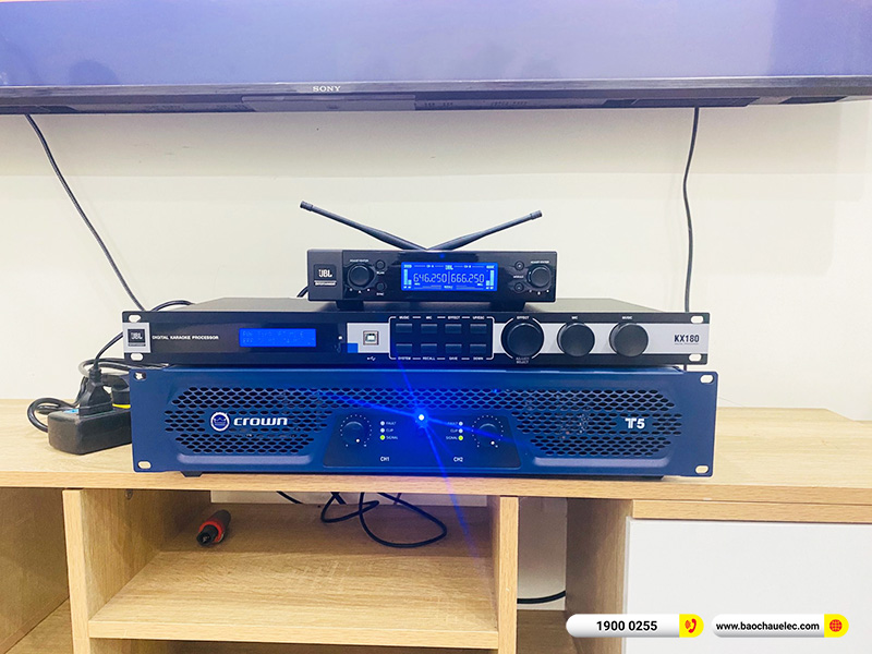 Lắp đặt dàn karaoke trị giá hơn 40 triệu cho anh Long tại Hải Phòng (JBL KI512, Crown T5, KX180A, JBL VM200) 