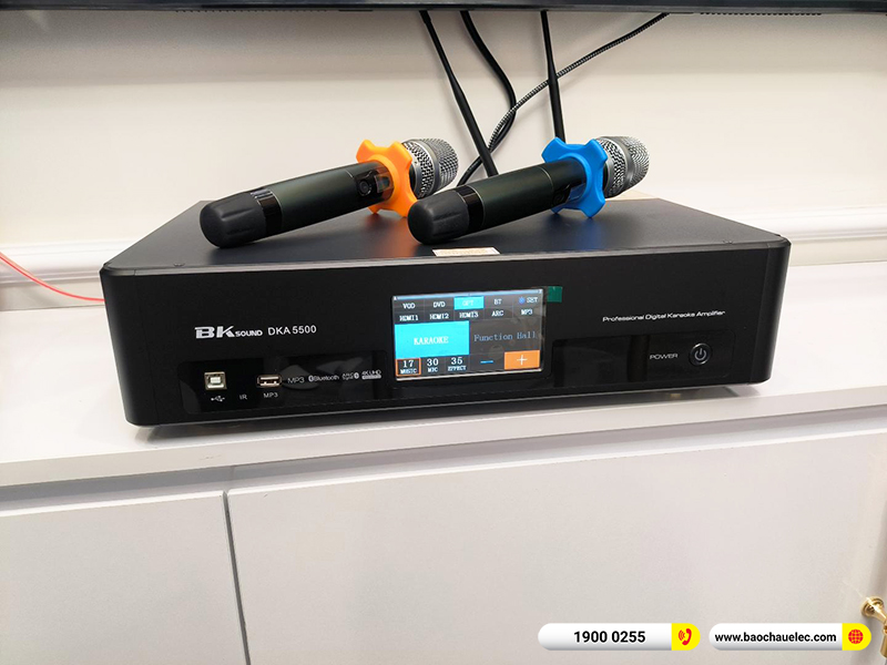 Lắp đặt dàn karaoke trị giá hơn 13 triệu cho anh Mạnh tại Hà Nội (Denon DP-C10, BKSound DKA 5500)