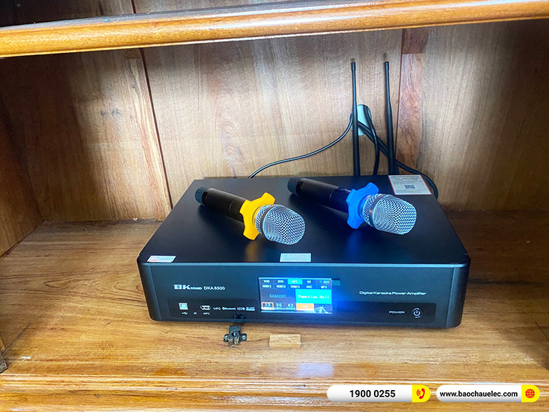 Lắp đặt dàn nghe nhạc, karaoke JBL 30tr cho anh Quảng tại Hải Phòng (JBL Stage A190, BKSound DKA 6500)