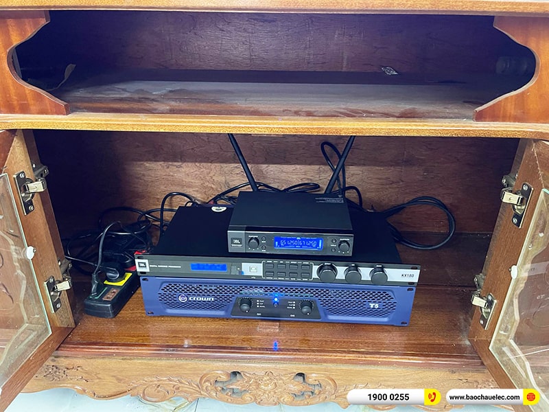 Lắp đặt dàn karaoke trị giá khoảng 50 triệu cho anh Thắng tại Hải Phòng (JBL Pasion 10, Crown T5, KX180A, BKSound SW512, JBL VM200)