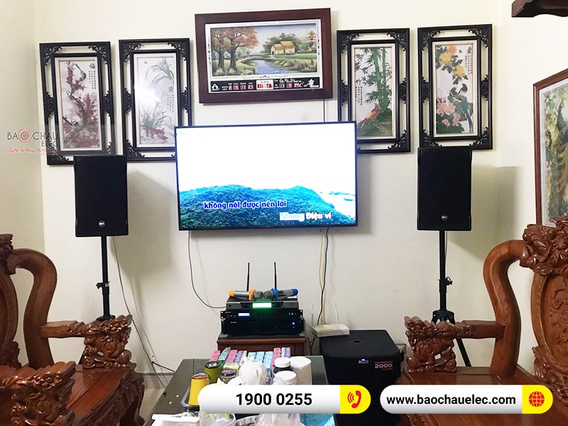 Dàn karaoke gia đình anh Thuận