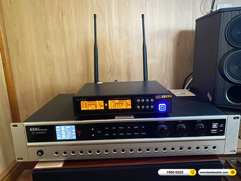 Lắp đặt dàn karaoke BMB hơn 30tr cho anh Tuấn ở Hải Phòng (BMB CSD 880SE, BKSound DP3600 New, SW312, BIK BJ-U100)