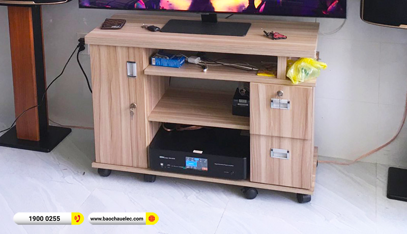 Lắp đặt dàn karaoke trị giá gần 30 triệu cho chị Hảo tại TPHCM (JBL Pasion 12, BKSound DKA 8500) 