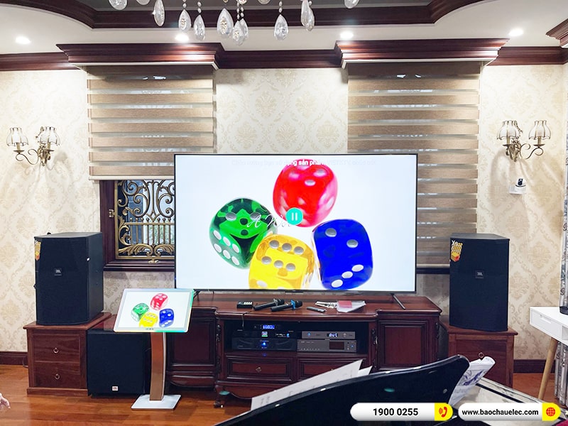 Lắp đặt d&agrave;n karaoke trị gi&aacute; hơn 100 triệu cho chị Hiếu tại Hải Ph&ograve;ng (JBl XS15, Crown Xli3500, K9900II Luxury, SW815, VM300,&hellip;) 