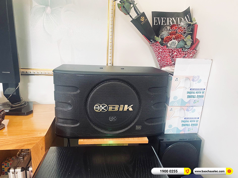 Lắp đặt dàn karaoke trị giá hơn 18 triệu cho chị Hương tại Hải Phòng (BIK BJ-S668, BKSound DKA 5500, SW512B) 