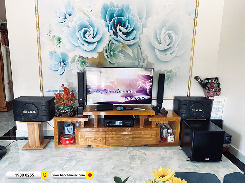 Lắp đặt dàn karaoke trị giá hơn 18 triệu cho chị Hương tại Hải Phòng (BIK BJ-S668, BKSound DKA 5500, SW512B) 
