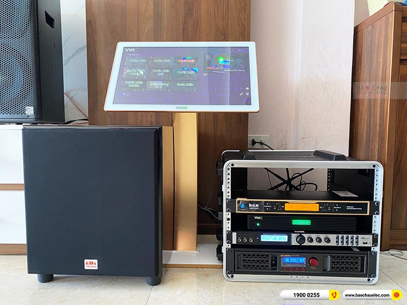 Lắp đặt d&agrave;n karaoke trị gi&aacute; hơn 70 triệu cho chị Huyền tại Quảng Ninh (BMB 1210SE, BPA-6200, X6 Luxury, SW815, UGX12 Gold, 4K Plus 4TB, M&agrave;n 22inch) 