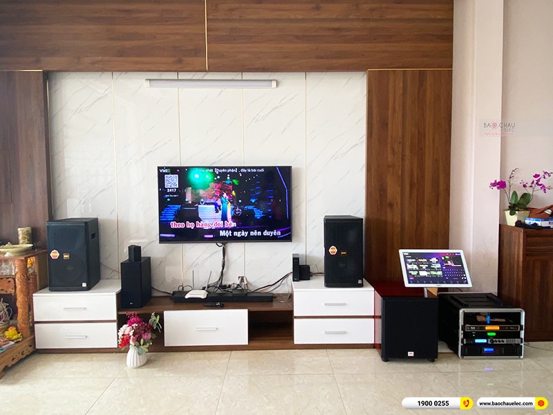 Lắp đặt d&agrave;n karaoke trị gi&aacute; hơn 70 triệu cho chị Huyền tại Quảng Ninh (BMB 1210SE, BPA-6200, X6 Luxury, SW815, UGX12 Gold, 4K Plus 4TB, M&agrave;n 22inch) 