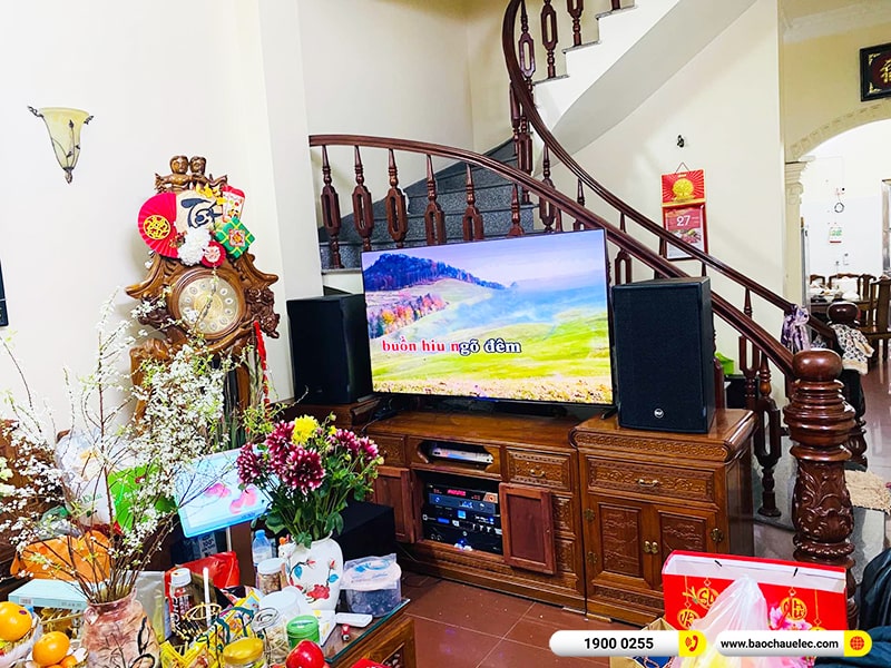 Lắp đặt dàn karaoke trị giá hơn 120 triệu cho chị Thủy tại Hải Phòng (RCF CMAX 4112, IPS 3700, KX180A, A120P, K-Plus 4T, Màn 22inch) 