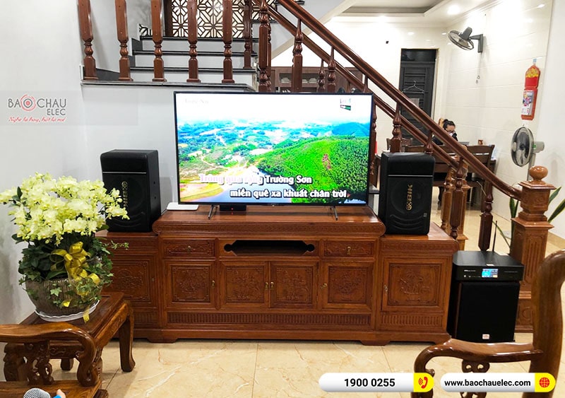 Lắp đặt dàn karaoke gia đình anh Phong