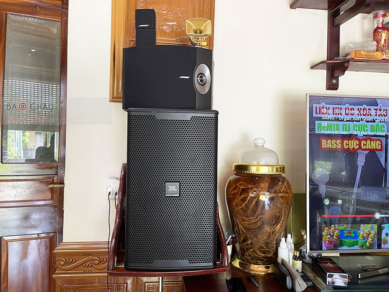 Lắp đặt dàn karaoke gia đình anh Thông tại Quảng Ninh (JBL KP6012, Crown T7, KX180, WXC-50, VM200)