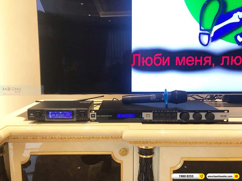 Lắp đặt dàn karaoke, loa JBL di động trị giá khoảng 100 triệu cho chị Hà tại Hải Phòng