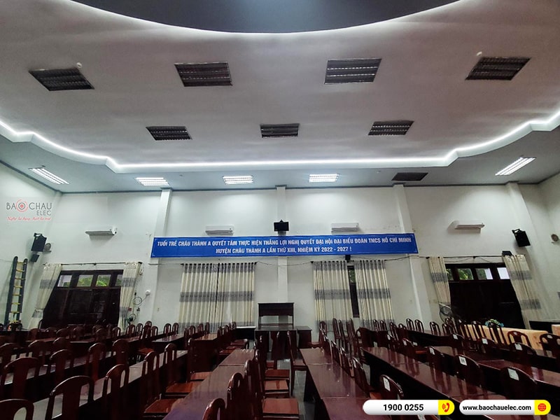 Lắp đặt dàn âm thanh hội trường trị giá hơn 80 triệu cho cơ quan tại Hậu Giang 