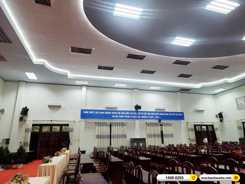 Lắp đặt dàn âm thanh hội trường trị giá hơn 80 triệu cho cơ quan tại Hậu Giang 