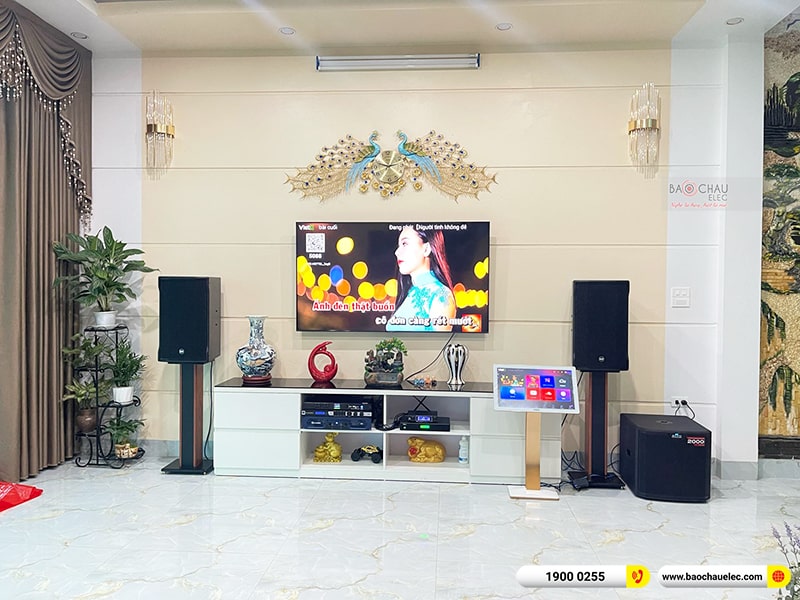 Lắp đặt d&agrave;n karaoke trị gi&aacute; gần 120 triệu cho chị Phượng tại H&ograve;a B&igrave;nh (RCF CMAX 4112, Crown T7, KX180A, TS312S, JBL VM300, 4K Plus 4TB, M&agrave;n 22inch) 