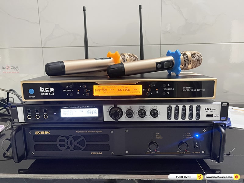 Lắp đặt dàn karaoke trị giá gần 50 triệu cho anh Thụ tại Hòa Bình