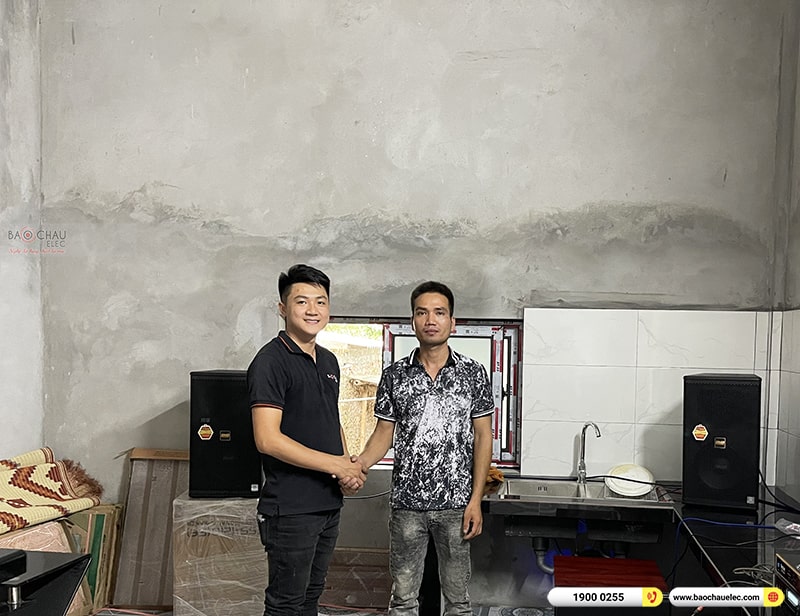 Lắp đặt dàn karaoke trị giá gần 50 triệu cho anh Thụ tại Hòa Bình
