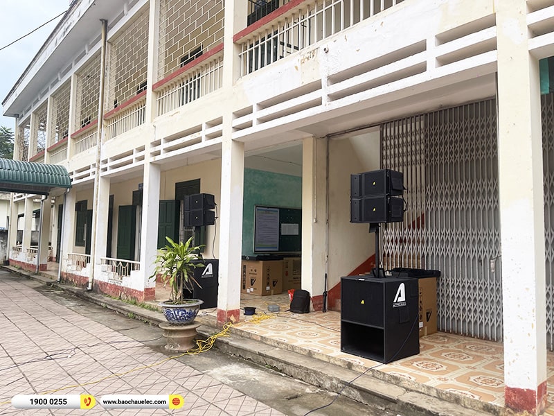 Lắp đặt dàn Line Array Actpro sự kiện hơn 112tr cho Trường THPT Lạc Sơn tại Hòa Bình (Actpro A2 Suit Neo, KP500, TS-18A8000,…) 