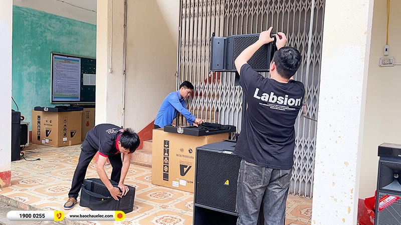 Lắp đặt dàn Line Array Actpro sự kiện hơn 112tr cho Trường THPT Lạc Sơn tại Hòa Bình (Actpro A2 Suit Neo, KP500, TS-18A8000,…) 