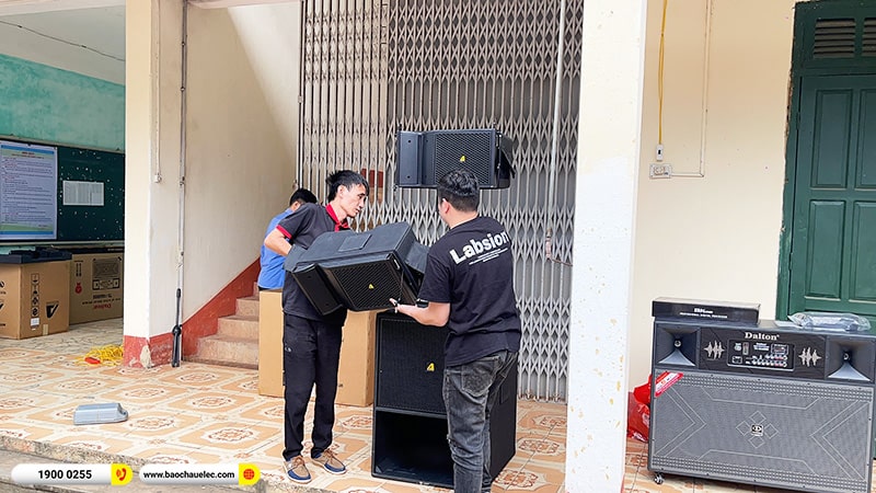 Lắp đặt dàn Line Array Actpro sự kiện hơn 112tr cho Trường THPT Lạc Sơn tại Hòa Bình (Actpro A2 Suit Neo, KP500, TS-18A8000,…) 