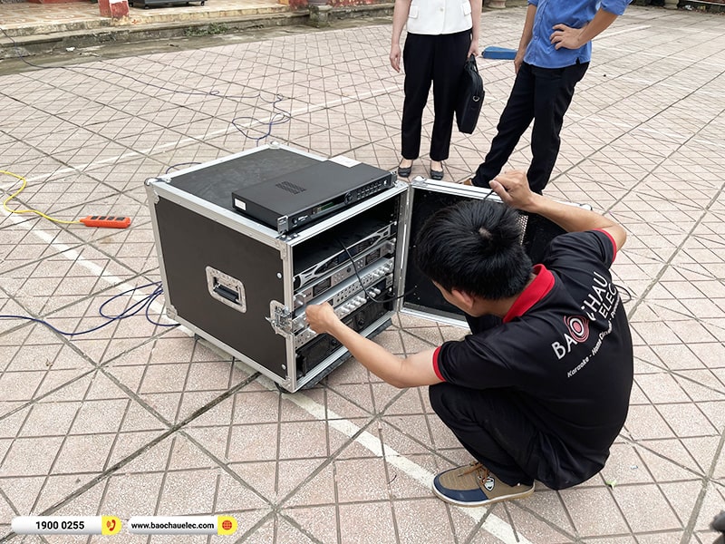 Lắp đặt dàn Line Array Actpro sự kiện hơn 112tr cho Trường THPT Lạc Sơn tại Hòa Bình (Actpro A2 Suit Neo, KP500, TS-18A8000,…) 