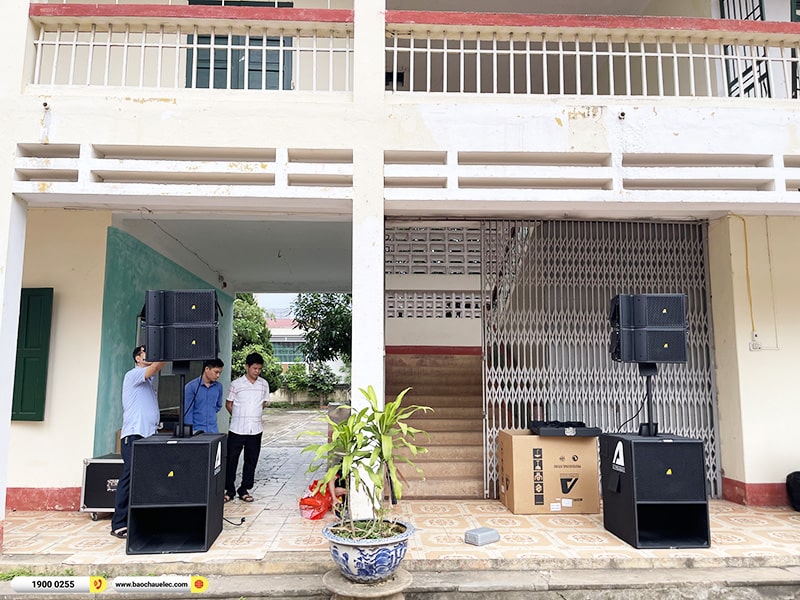 Lắp đặt dàn Line Array Actpro sự kiện hơn 112tr cho Trường THPT Lạc Sơn tại Hòa Bình (Actpro A2 Suit Neo, KP500, TS-18A8000,…) 