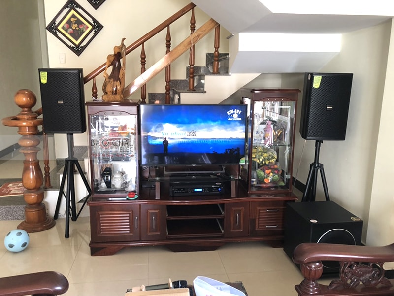 dàn karaoke cho gia đình anh Định ở Hội An h4