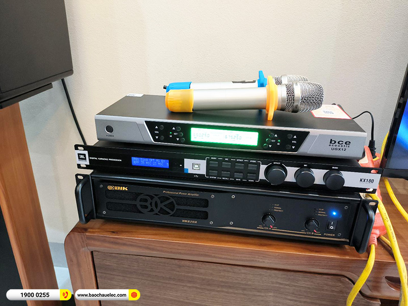 Lắp đặt dàn karaoke trị giá gần 50 triệu cho anh Bôn tại Hưng Yên (JBL MTS12, VM820A, KX180A, UGX12) 
