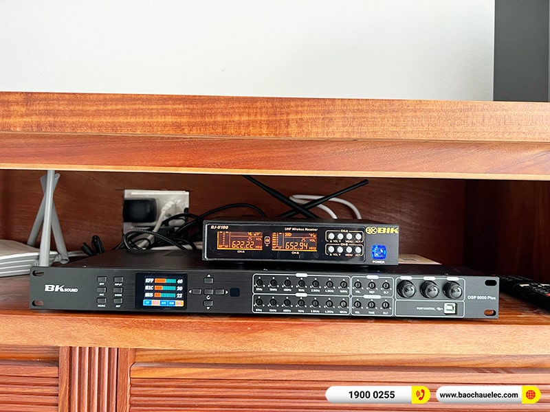 Lắp đặt dàn karaoke trị giá gần 30 triệu cho anh Đan tại Hưng Yên (JBL RM210, DSP-9000 Plus, SW512B, BJ-U100) 