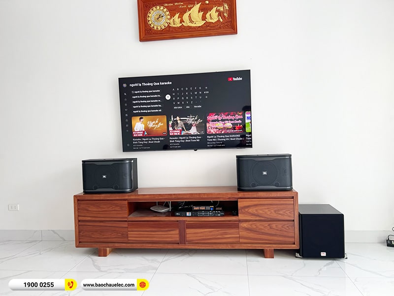 Lắp đặt dàn karaoke trị giá gần 30 triệu cho anh Đan tại Hưng Yên (JBL RM210, DSP-9000 Plus, SW512B, BJ-U100) 