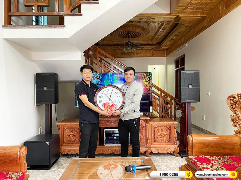 Lắp đặt dàn karaoke trị giá khoảng 90 triệu cho anh Điệp tại Hưng Yên (JBL KP4012 G2, Crown T7, KX180A, HTS12, JBL VM300) 
