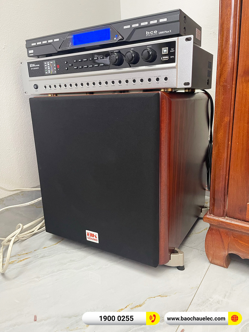 Lắp đặt dàn karaoke trị giá 33tr cho anh Lâm tại Hưng Yên (JBL MTS10, BKSound DP3600 New, SW512C, U900 Plus X)