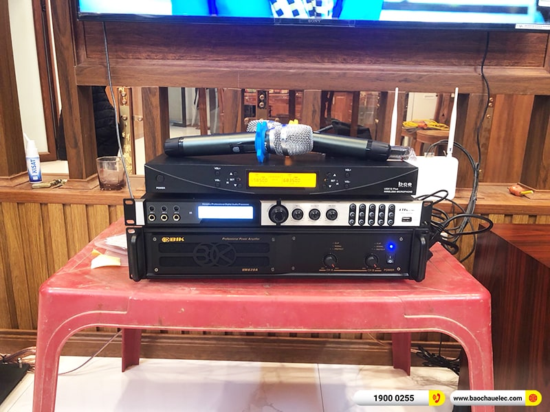 Lắp đặt dàn karaoke trị giá hơn 40 triệu cho anh Mẫn tại Hưng Yên (Denon DP-R312, VM620A, X6 Luxury, SW612C, UGX12 Plus)