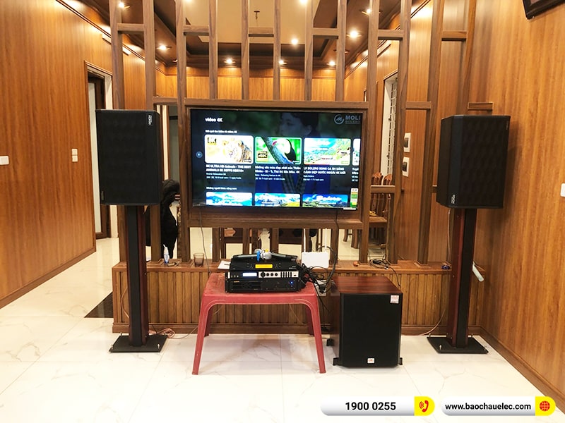 Lắp đặt d&agrave;n karaoke trị gi&aacute; hơn 40 triệu cho anh Mẫn tại Hưng Y&ecirc;n (Denon DP-R312, VM620A, X6 Luxury, SW612C, UGX12 Plus) 