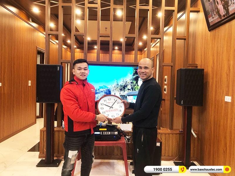 Lắp đặt dàn karaoke trị giá hơn 40 triệu cho anh Mẫn tại Hưng Yên (Denon DP-R312, VM620A, X6 Luxury, SW612C, UGX12 Plus)