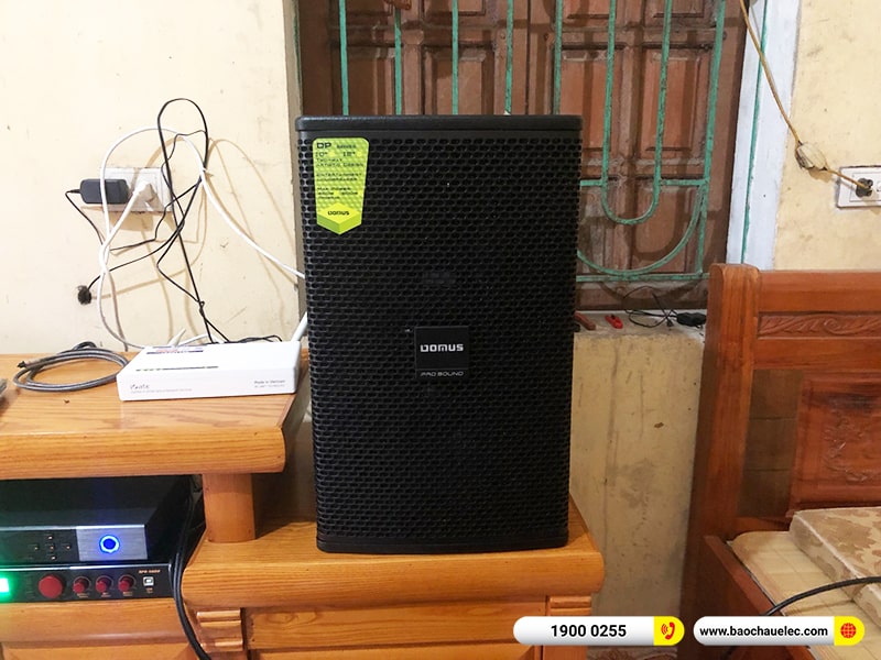 Lắp đặt dàn karaoke trị giá hơn 30 triệu cho anh Mạnh tại Hưng Yên (Domus DP6100 Max, VM420A, BPR-5600, SW512B, BIK BJ-U500)