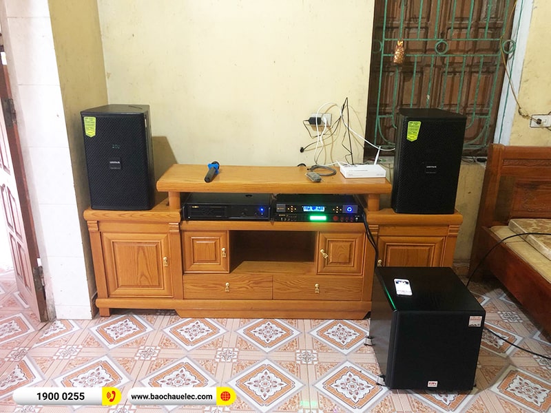 Lắp đặt dàn karaoke trị giá hơn 30 triệu cho anh Mạnh tại Hưng Yên (Domus DP6100 Max, VM420A, BPR-5600, SW512B, BIK BJ-U500)