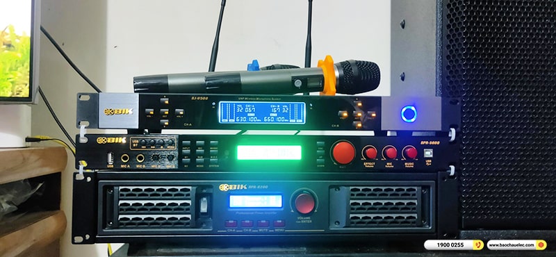 Lắp đặt dàn karaoke trị giá hơn 60 triệu cho anh Nam tại Hưng Yên (RCF X-MAX 12, BPA-8200, BPR-5600, SW612C, BIK BJ-U500)
