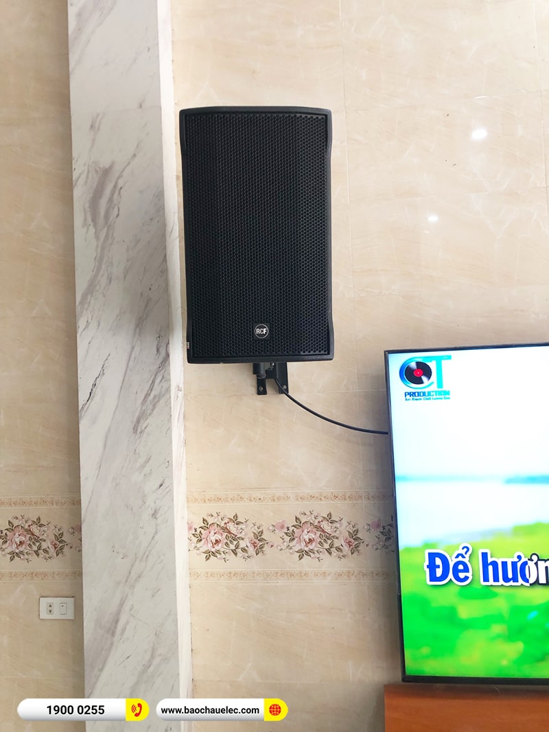 Lắp đặt dàn karaoke RCF hơn 130tr cho anh Thuật tại Hưng Yên (RCF CMAX 4112, IPS 2.5K, KX180A, 705AS II, VM300,…) 