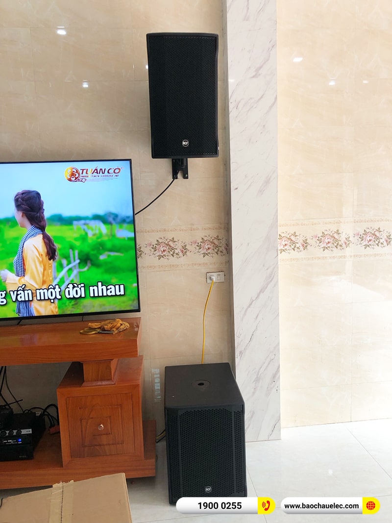 Lắp đặt dàn karaoke RCF hơn 130tr cho anh Thuật tại Hưng Yên (RCF CMAX 4112, IPS 2.5K, KX180A, 705AS II, VM300,…) 