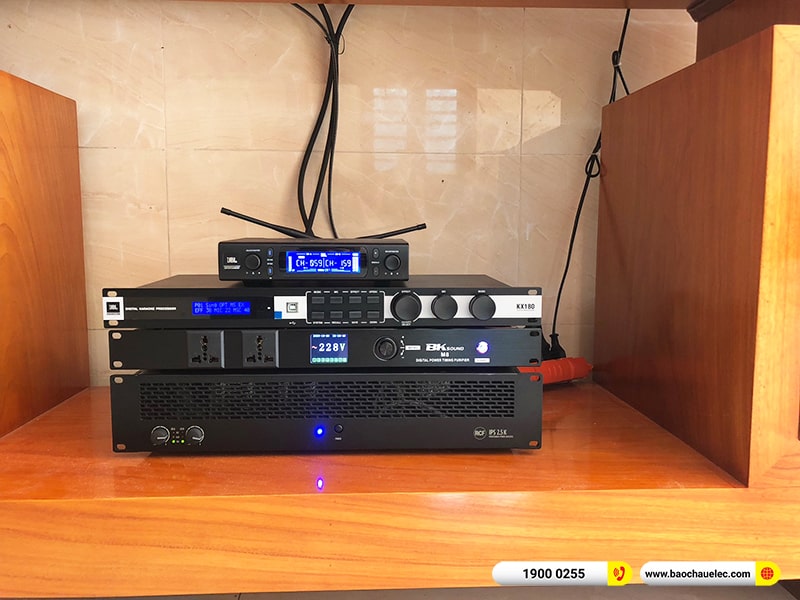 Lắp đặt dàn karaoke RCF hơn 130tr cho anh Thuật tại Hưng Yên (RCF CMAX 4112, IPS 2.5K, KX180A, 705AS II, VM300,…) 