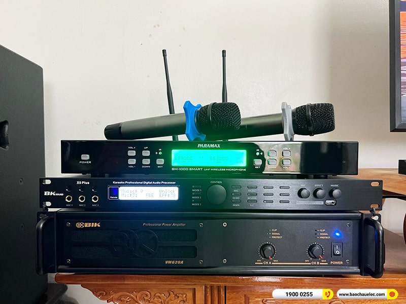 Lắp đặt dàn karaoke trị giá hơn 30 triệu cho anh Thuyết tại Hưng Yên (BIK BSP 412II, VM620A, X5 Plus, SM1000 Smart) 