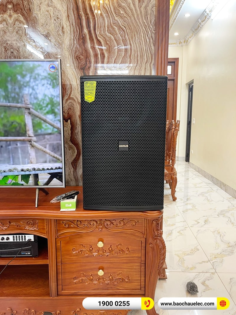 Lắp đặt dàn karaoke trị giá gần 50 triệu cho cô Đủ tại Hưng Yên (Domus DP6150, APP MZ106, X6 Luxury, SW815, UGX12 Gold) 