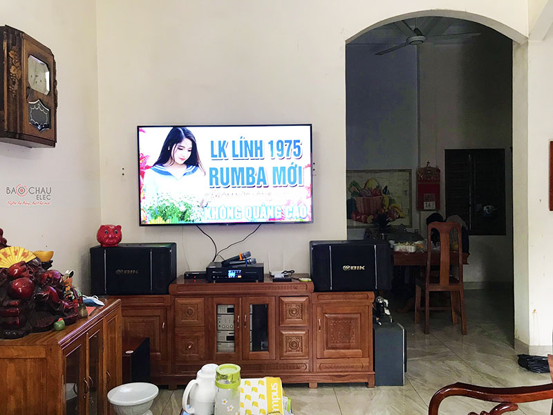 Dàn karaoke gia đình anh Việt tại Hưng Yên
